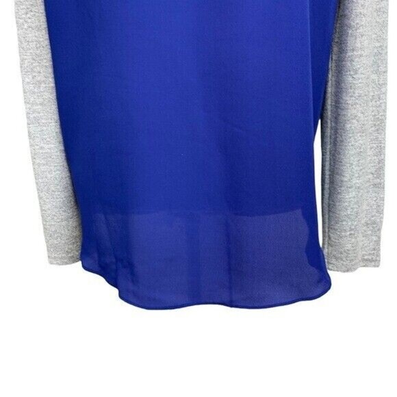 MARKET And SPRUCE Women Top Gray & blue Sz M Pullover - Picture 7 of 12